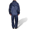 Traje de lluvia vidaxl 2 piezas + capucha (hombre azul marino talla xxl)