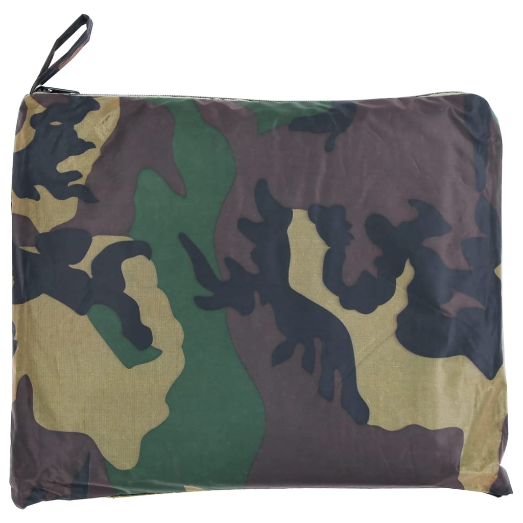 Vidaxl regenpak 2-delig met capuchon (heren camouflage maat xl)