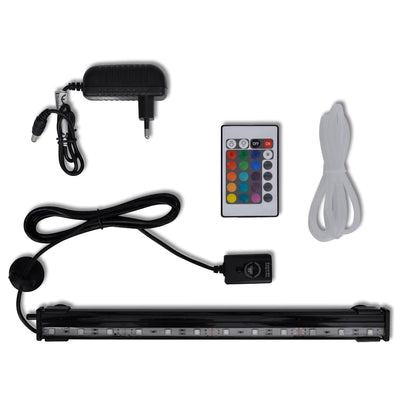 Lampada subacquea a LED VIDAXL per acquario con bolle RGB 32 cm