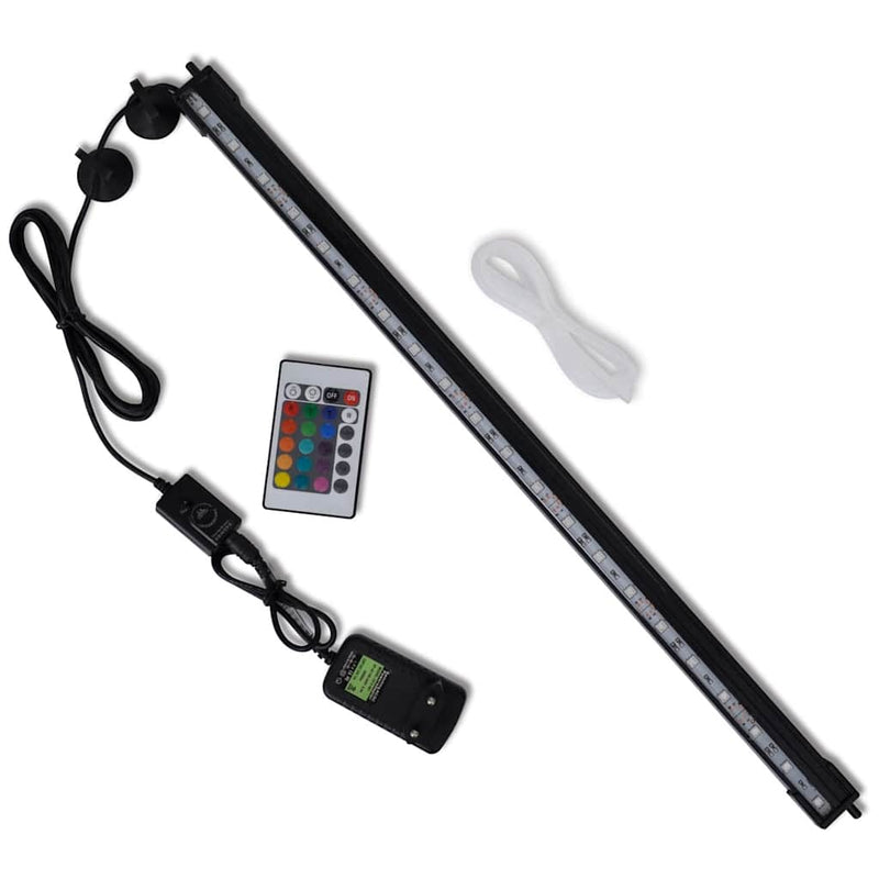 Lámpara de acuario LED Vidaxl con burbujas RGB 56.5 cm