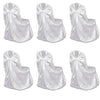 Vidaxl Wedding Sedia Copertura bianca (6 pezzi)