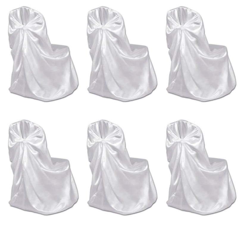 Vidaxl bruiloft stoelhoes wit (6 stuks)