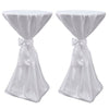 Vidaxl Cubierta de mesa de pie con arco de 60 cm de blanco (2 piezas)