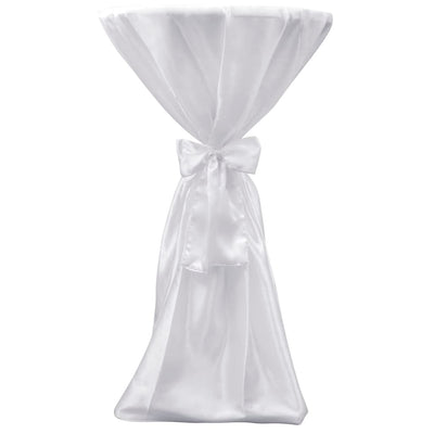Vidaxl Cubierta de mesa de pie con arco de 70 cm de blanco (2 piezas)