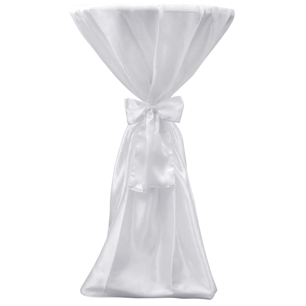 Vidaxl Cubierta de mesa de pie con arco de 80 cm de blanco (2 piezas)