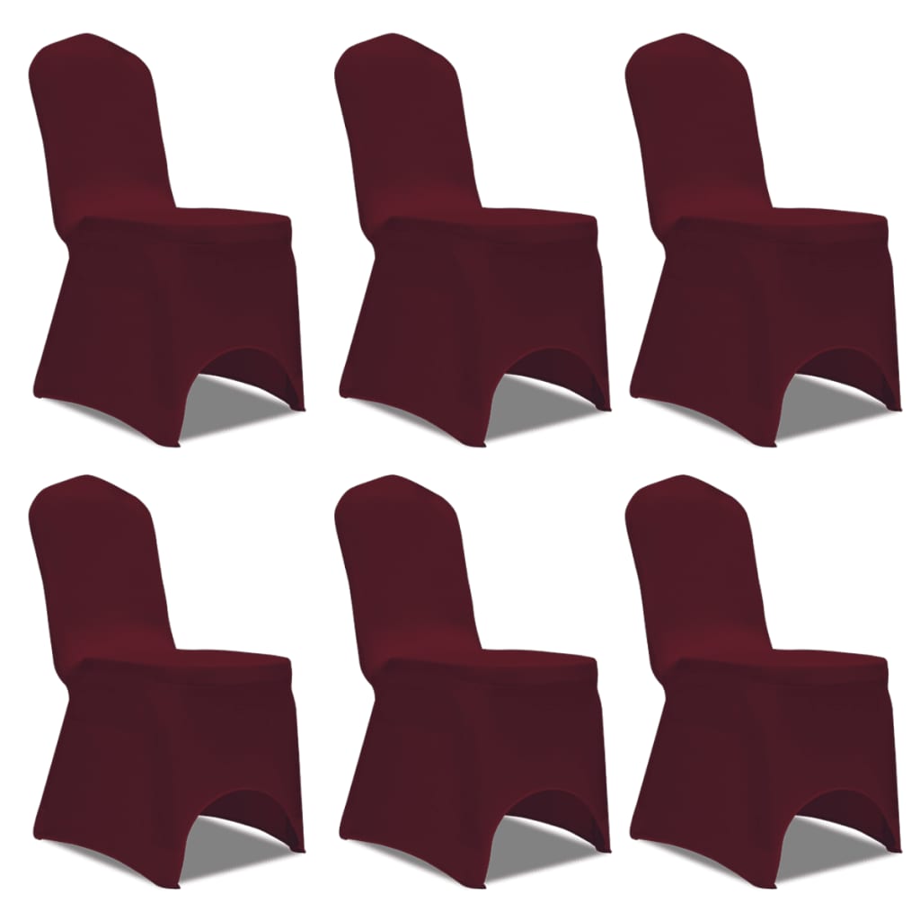 COPERTURA VIDAXL COPERTURA ELTRATTO BORDEAUX ROSSO (6 pezzi)