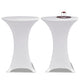Vidaxl Stand Table Copertura Valuta Ø60 cm bianca (2 pezzi)