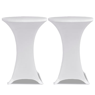 Vidaxl Stand Table Tuber estiramiento Ø70cm blanco (2 piezas)