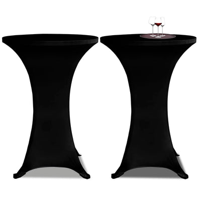 Vidaxl Stand Table Copertura Valuta Ø60 cm Nero (2 pezzi)