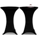 Vidaxl Stand Table Copertura Valuta Ø60 cm Nero (2 pezzi)