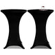 Vidaxl Stand Table Copertura Valuta Ø70 cm Nero (2 pezzi)