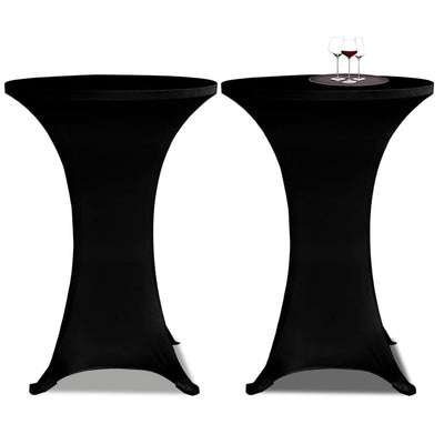 Vidaxl Stand Table Cover Estorto Ø70cm Negro (2 piezas)