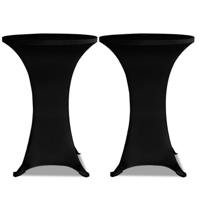Vidaxl Standing Table Coperture 2 St Valuta Ø80 cm Nero