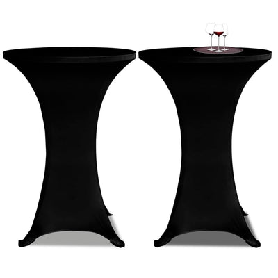 Vidaxl Standing Table Coperture 2 St Valuta Ø80 cm Nero