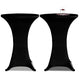 Vidaxl Standing Table Coperture 2 St Valuta Ø80 cm Nero