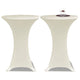 Vidaxl Stand Table Copertura Elastica Ø80 cm Crema (2 pezzi)
