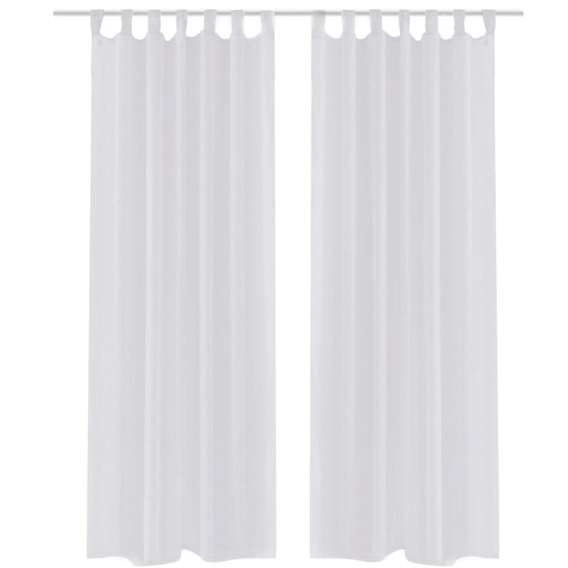 Vidaxl White Vetrage 140 x 225 cm 2 pezzi