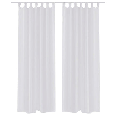 Vidaxl Curtain White 140x245 cm (2 pezzi)