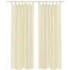Tende Vidaxl 2 St traslucidi 140x225 cm Crème