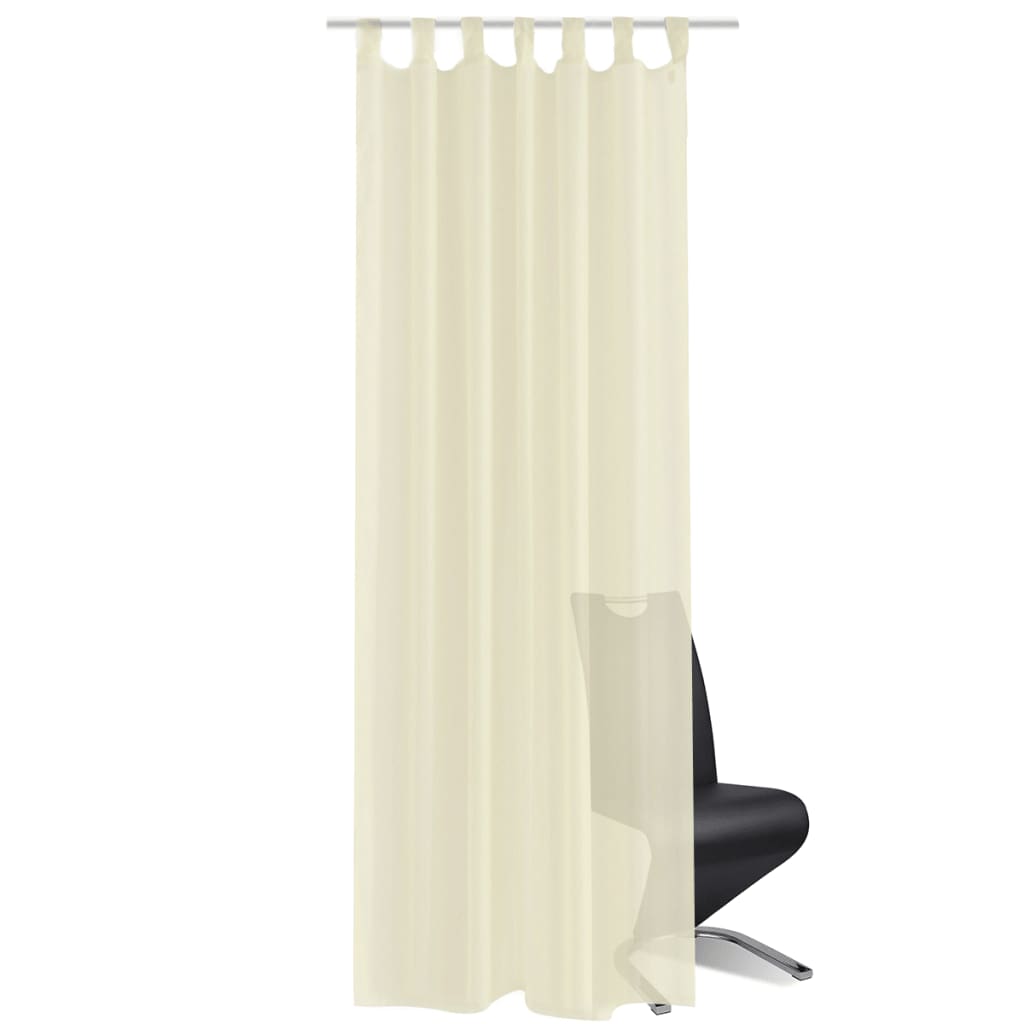Crema per tende Vidaxl 140x245 cm (2 pezzi)