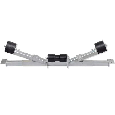 Soporte de Vidaxl Kiel para Boot Trailer con rodillos
