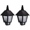 Vidaxl wandlamp solar met bewegingsensor 2 st