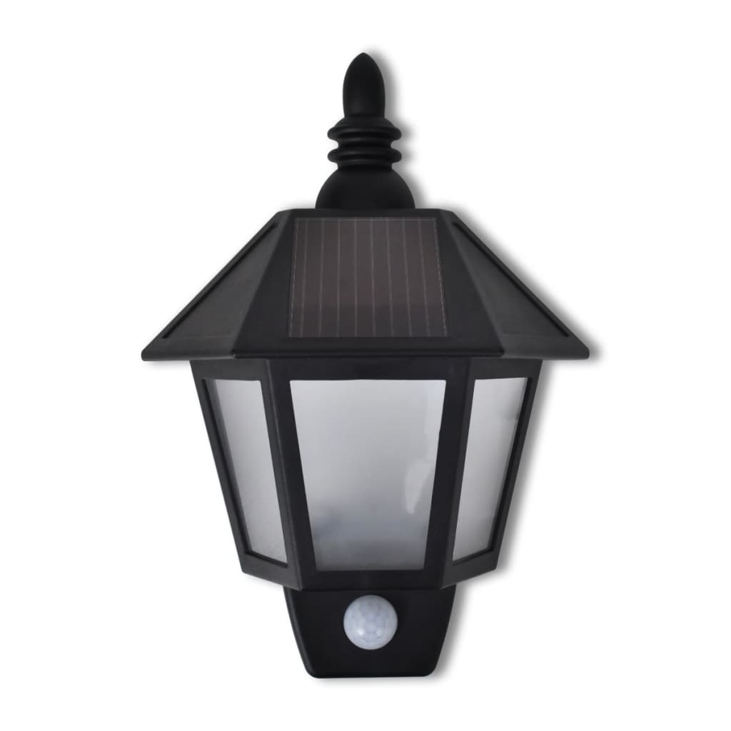 Vidaxl wandlamp solar met bewegingsensor 2 st
