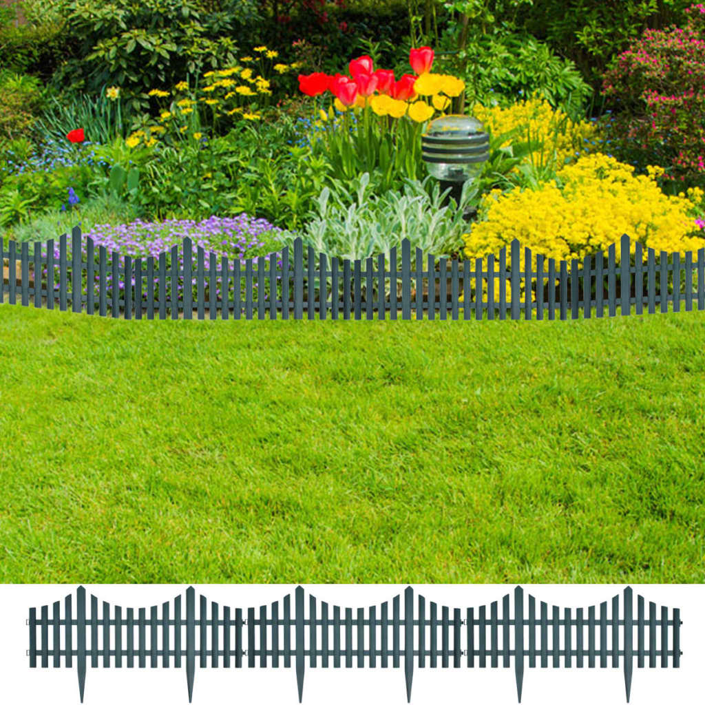 Vidaxl Gazon bordes 17 st 10 m verde