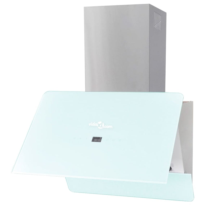 Vidaxl Extractor Hood 600 mm de vidrio templado blanco