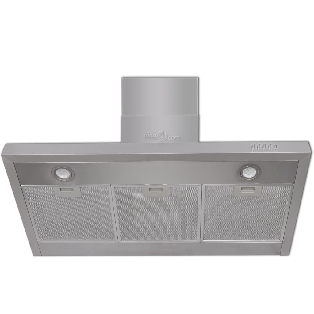 Vidaxl Extractor Hood Flat 900 mm de acero inoxidable