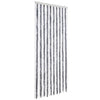 Vidaxl Fly Curtain 90x220 cm Chenille grigio e bianco