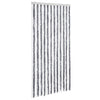 Vidaxl Fly Curtain 100x220 cm Chenille grigio e bianco