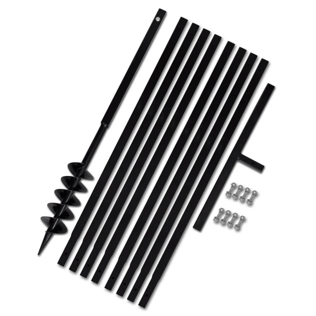 Vidaxl Terra per 100 mm con acciaio di estensione da 9 m