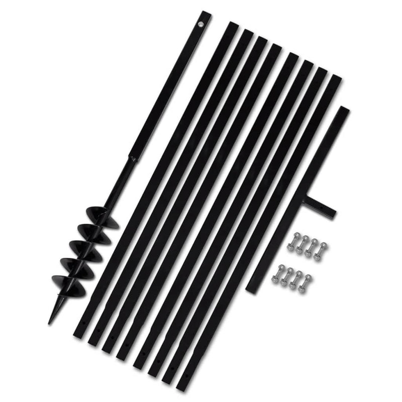 Vidaxl Terra per 100 mm con acciaio di estensione da 9 m