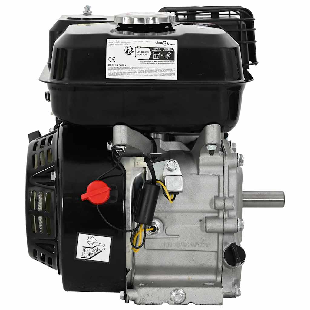 Vidaxl Gasoline Engine 6.5 hp 4.8 kW Negro