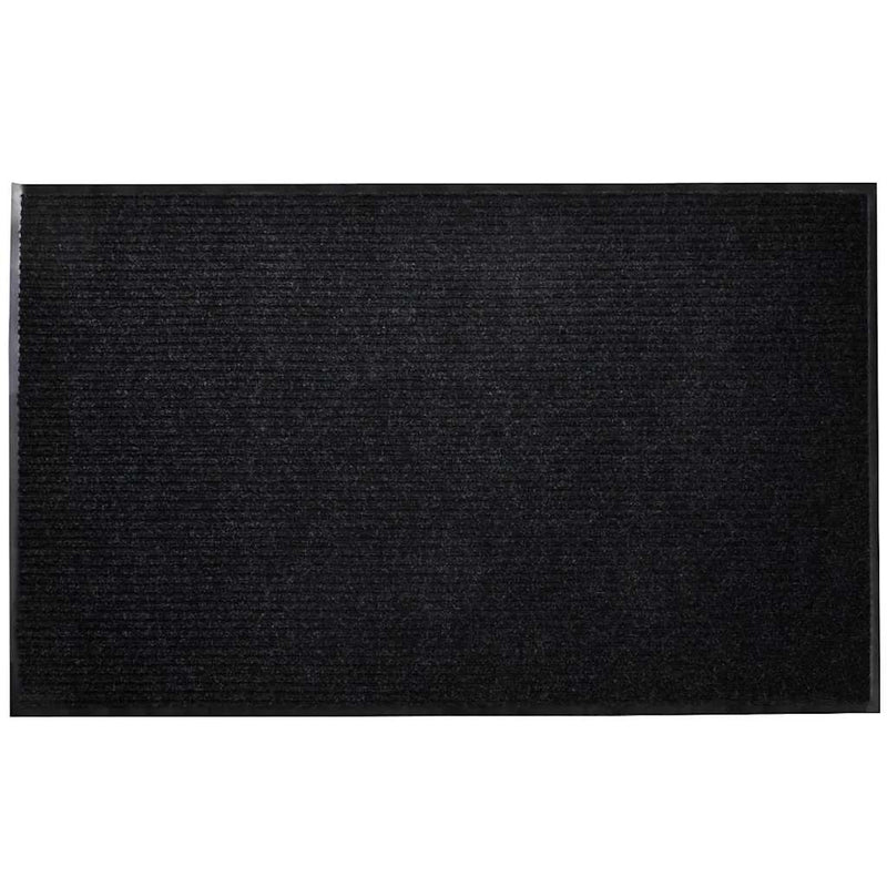 Vidaxl deurmat 90x120 cm pvc zwart
