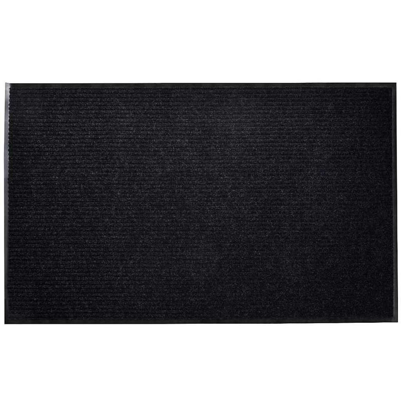 Vidaxl deurmat 90x150 cm pvc zwart