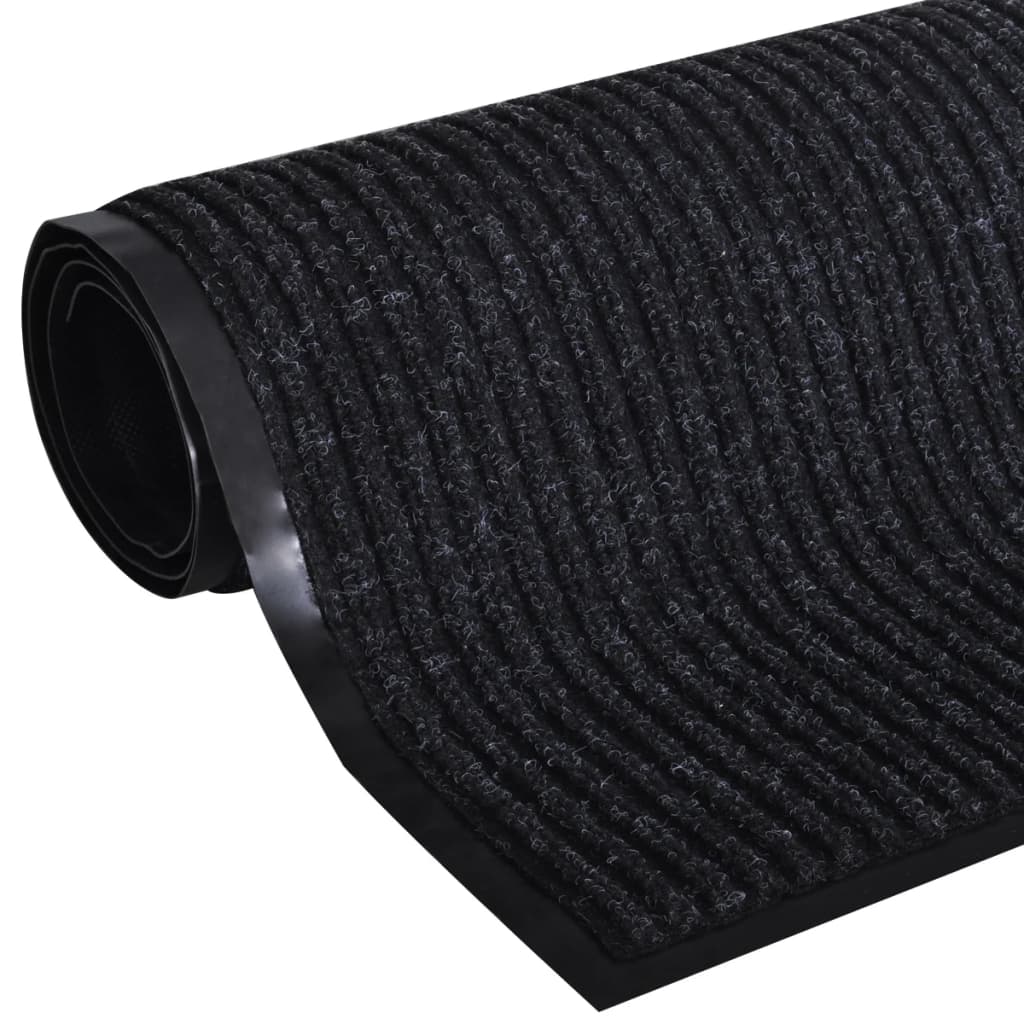 Vidaxx Felpudo 90x150 cm PVC negro