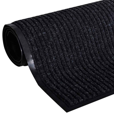 Vidaxl deurmat 120x180 cm pvc zwart