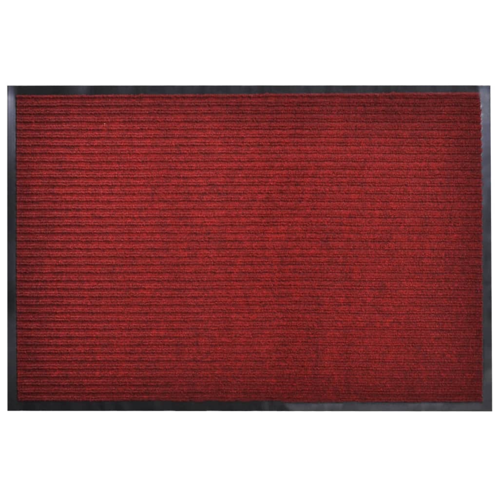 Vidaxl deurmat 90x120 cm pvc rood