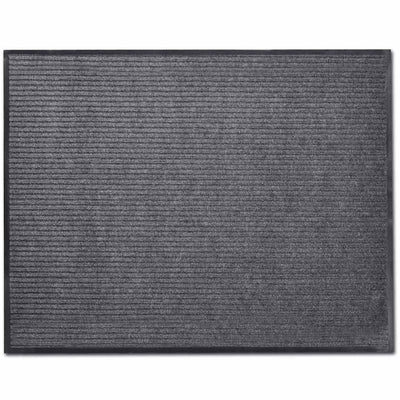 Vidaxl deurmat 90x60 cm pvc grijs