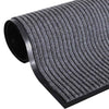 Vidaxl deurmat 90x60 cm pvc grijs