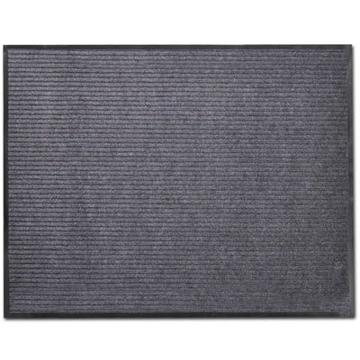 Vidaxl deurmat 90x120 cm pvc grijs