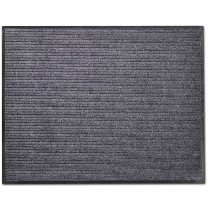 Vidaxl deurmat 90x150 cm pvc grijs