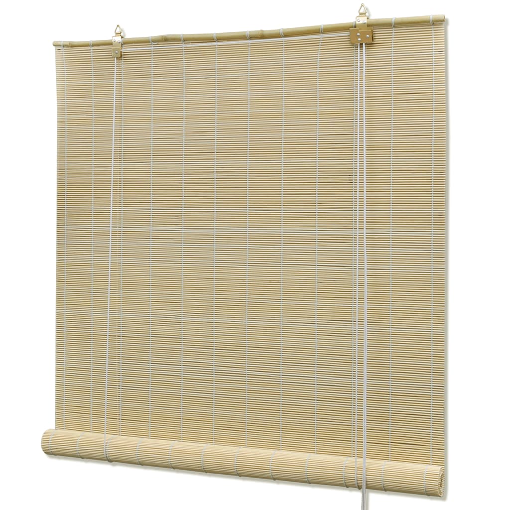 Vidaxl Roller Blind 100x160 cm Bamboo Natural