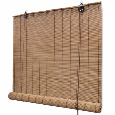 Vidaxl rullo cieco 100x160 cm Bamboo marrone