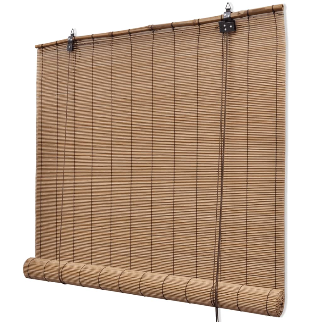 Vidaxl rullo cieco 120x160 cm Bamboo marrone