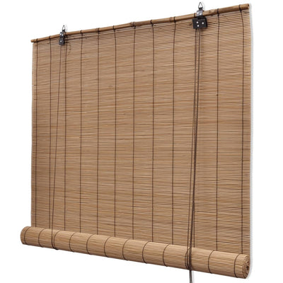 Vidaxl rullo cieco 120x160 cm Bamboo marrone