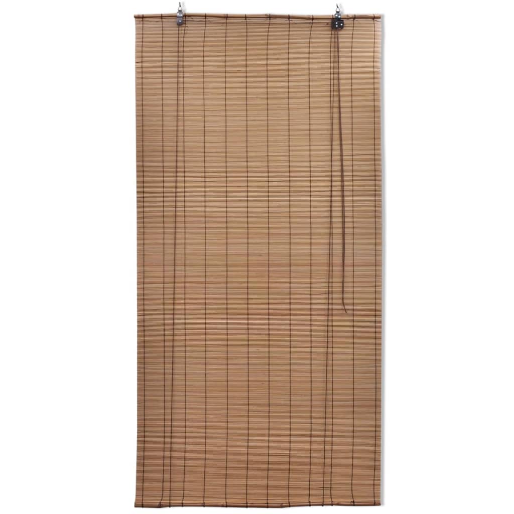 Vidaxl rullo cieco 120x160 cm Bamboo marrone