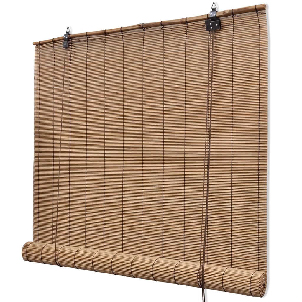 Vidaxl rullo cieco 140x160 cm Bamboo marrone